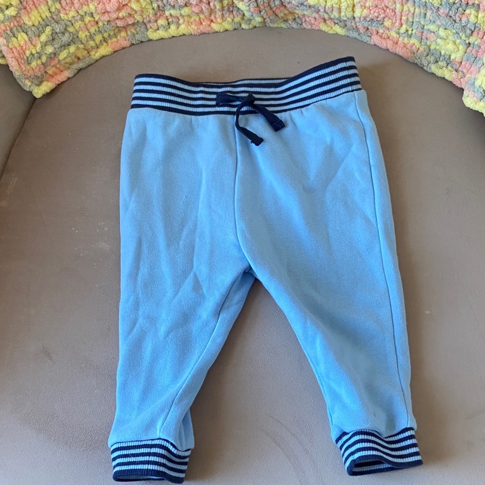 Janie and Jack Blue Striped Joggers 12-18 mos